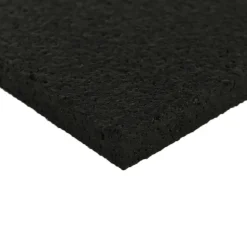 Straight Edge Rubber Tile Black 8 mm x 2x2 Ft. Pacific