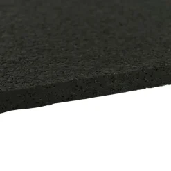 Straight Edge Rubber Tile Black 3/8 Inch x 2x2 Ft. Pacific
