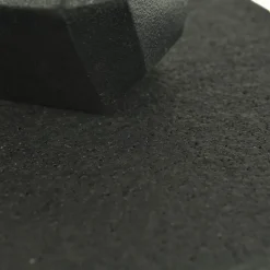 Straight Edge Rubber Tile Black 3/8 Inch x 2x2 Ft. Pacific