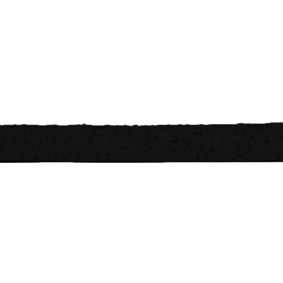 Straight Edge Rubber Tile Black 3/8 Inch x 2x2 Ft. Pacific