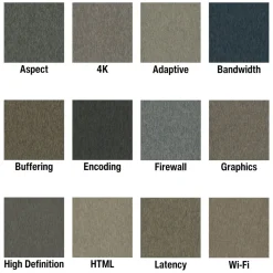 Streaming Commercial Carpet Tiles 5 mm x 24x24 Inches 18 Per Case