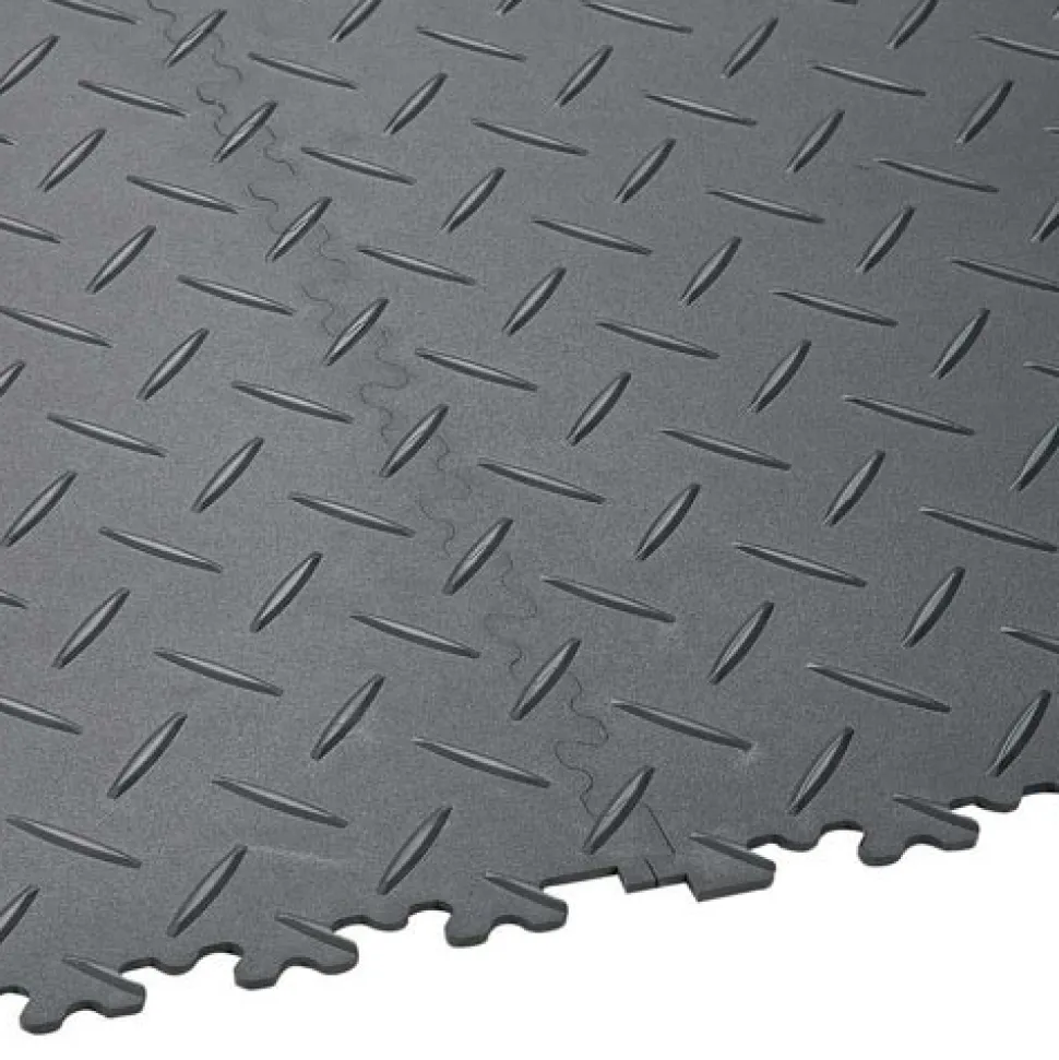 SupraTile Diamond Pattern Black/Grays 4.5 mm x 20x20 Inches Case of 12