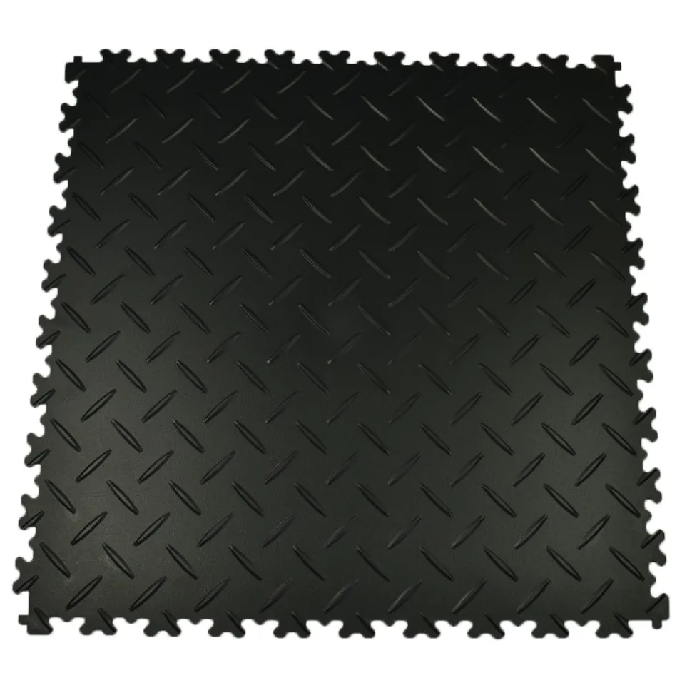 SupraTile Diamond Pattern Black/Grays 4.5 mm x 20x20 Inches Case of 12
