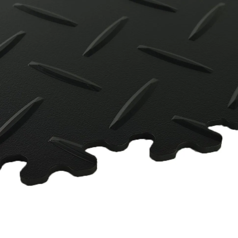 SupraTile Diamond Pattern Black/Grays 4.5 mm x 20x20 Inches Case of 12