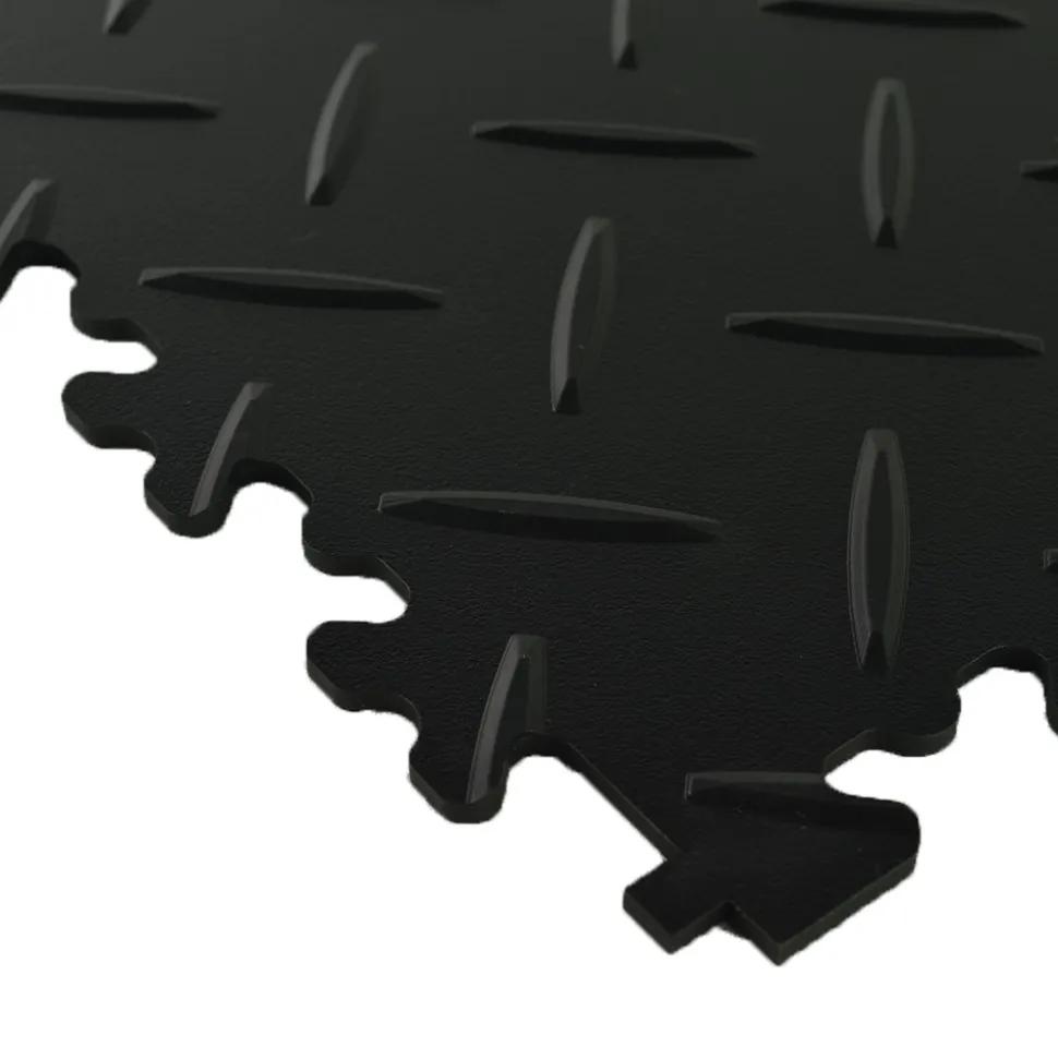 SupraTile Diamond Pattern Black/Grays 4.5 mm x 20x20 Inches Case of 12