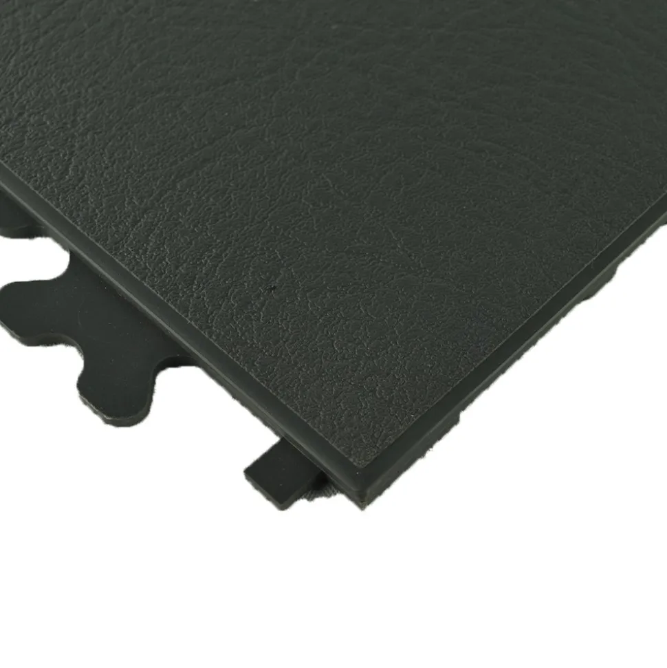 SupraTile Hidden Leather Black/Grays 5.5 mm x 20x20 Inches Case of 10