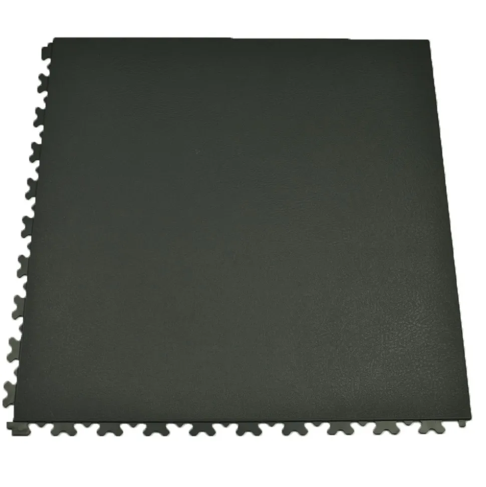 SupraTile Hidden Leather Black/Grays 5.5 mm x 20x20 Inches Case of 10