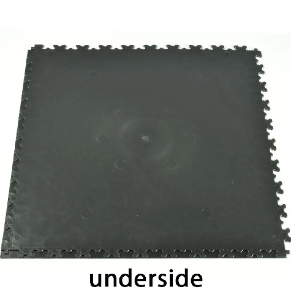 SupraTile Hidden Leather Black/Grays 7 mm x 20x20 Inches Case of 10