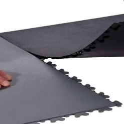 SupraTile Hidden Leather Black/Grays 7 mm x 20x20 Inches Case of 10