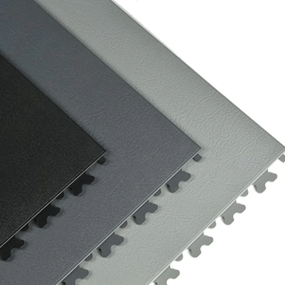 SupraTile Hidden Leather Black/Grays 7 mm x 20x20 Inches Case of 10