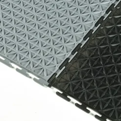 SupraTile T-Joint Textured Black/Grays 6.5 mm x 20x20 Inches Case of 10