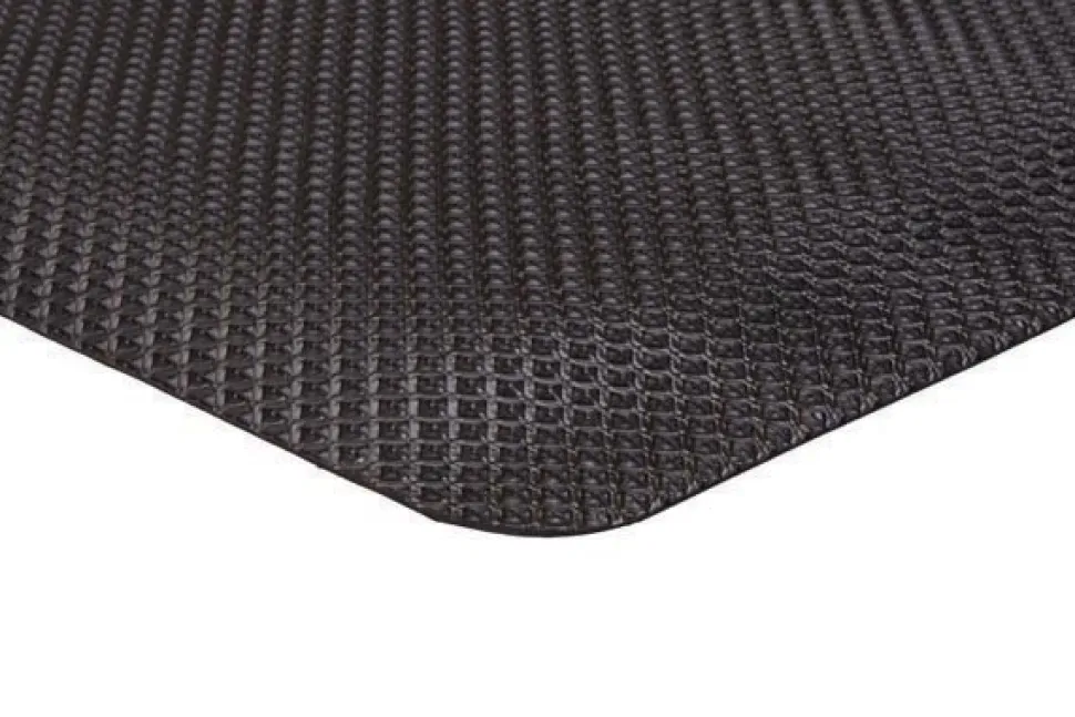 Supreme Sliptech Anti-Fatigue Mat Solid Black 2x3 feet