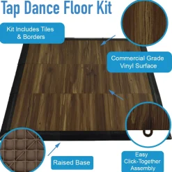 Tap Dance Floor Kit 5/8 Inch x 3x3 Ft.