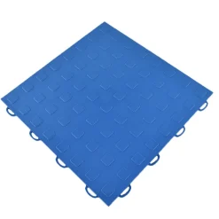 TechFloor Solid Garage Tile with Raised Squares Carton of 10