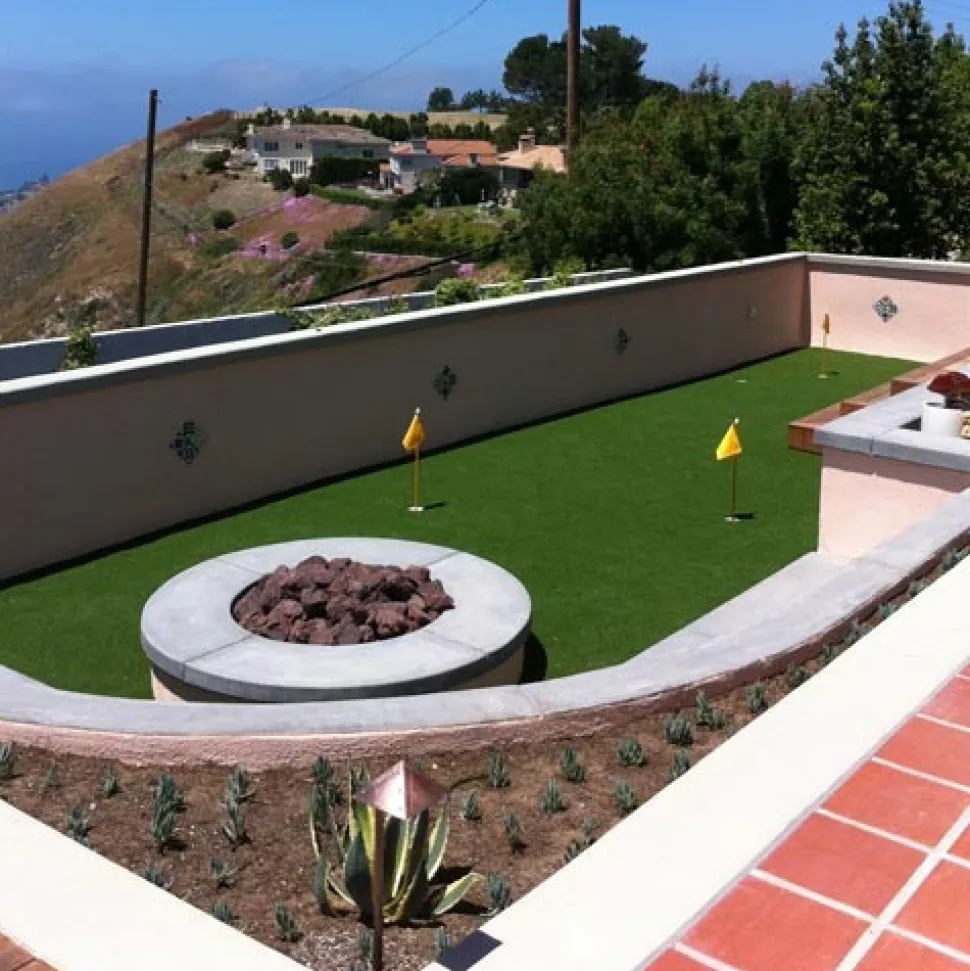 True Turf Artificial Grass Turf Roll 9/16 Inch x 15 Ft. Wide 5 mm Padded Per SF