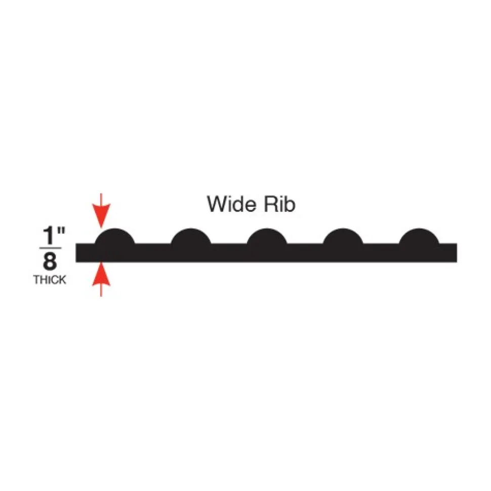 Tuff Foot Industrial Runner Wide Ribbed 2x105 Feet