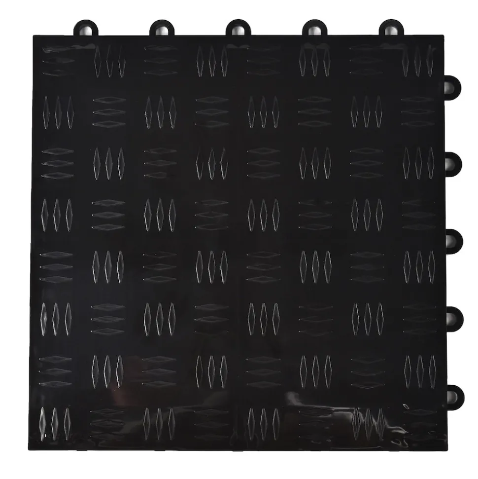 TurboTile Diamond Garage Floor Tile 5/8 Inch x 1x1 Ft.
