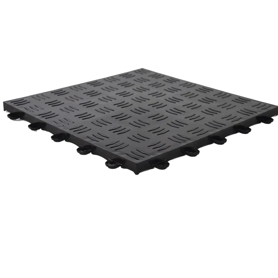 TurboTile Diamond Garage Floor Tile 5/8 Inch x 1x1 Ft.