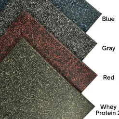 UltraTile Rubber Weight Floor Standard Colors 1 Inch x 2x2 Ft. with Quad Blok