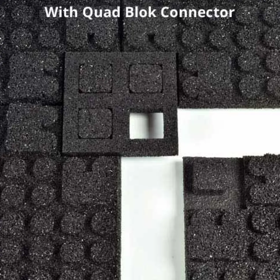 UltraTile Rubber Weight Floor Standard Colors 1 Inch x 2x2 Ft. with Quad Blok