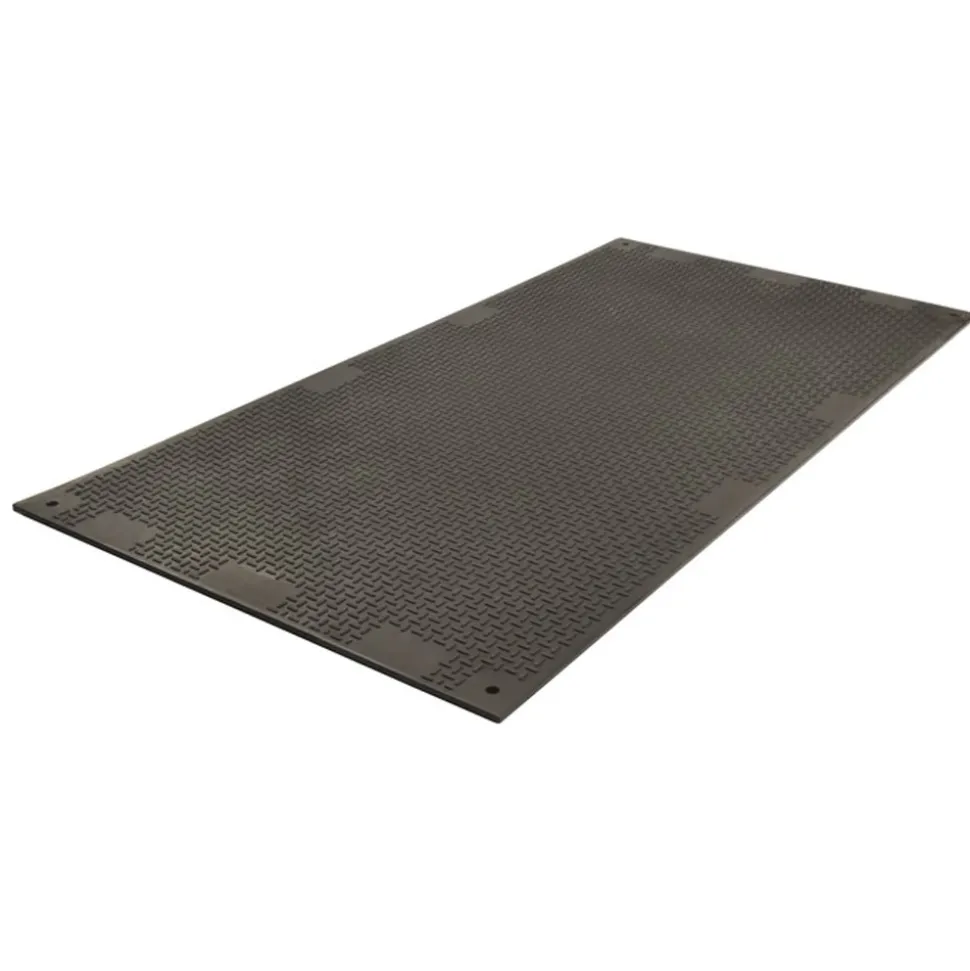 VersaMats Diamond-Versa Tread Black 1/2 Inch x 4x8 Ft.