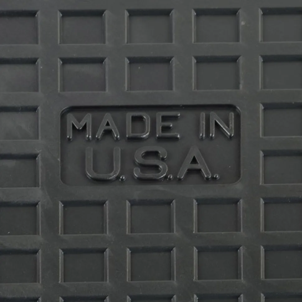 Warehouse Floor Coin PVC Tile Black 1/4 Inch x 19.625x19.625 Inches