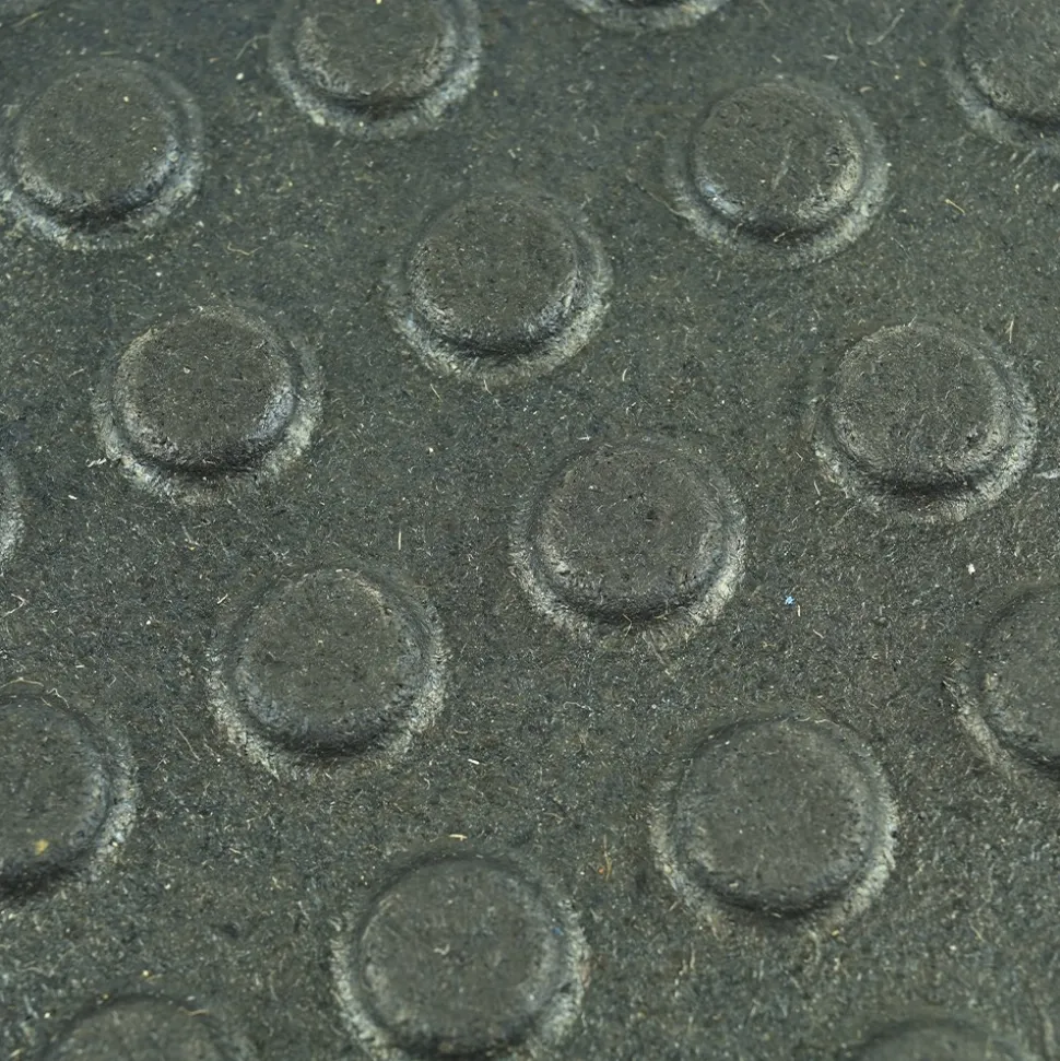 Washbay Button Top Rubber Mats 1/2 Inch 12x12 Ft Kit