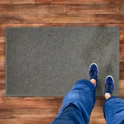 Waterhog Fashion Diamond Indoor Outdoor Entrance Mat Cleated Back 35x118 inches