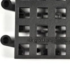 Wearwell ErgoDeck HD Open Black 18 x 18 Inch Tile Case of 10