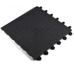 WearWell ErgoDeck HD Solid Black 18 x 18 Inch Tile Case of 10