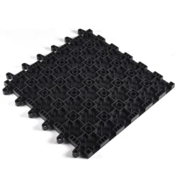 WearWell ErgoDeck HD Solid Black 18 x 18 Inch Tile Case of 10