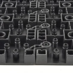 WearWell ErgoDeck HD Solid Black 18 x 18 Inch Tile Case of 10