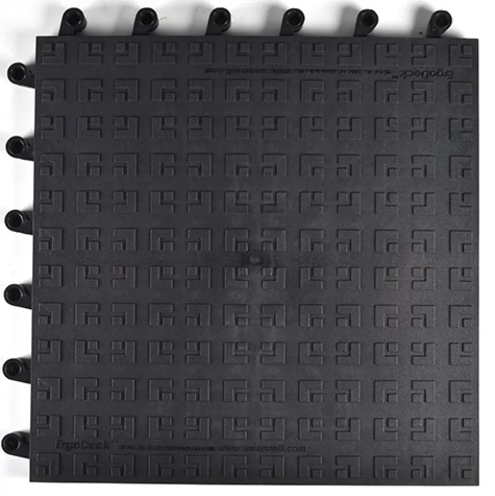 Wearwell ErgoDeck MAX Geometric Tile 7/8 Inch x 18x18 Inches Case of 10