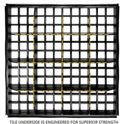 Wearwell Foundation Platform System Open Tiles 18x18 Inch Case of 4