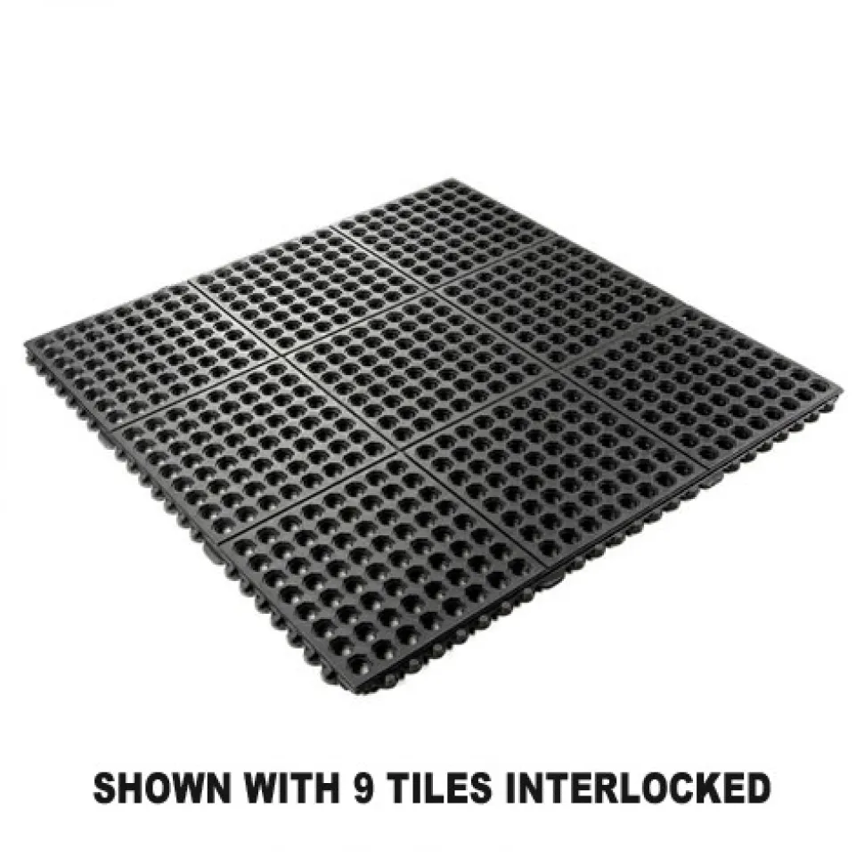 Wearwell 24/Seven CFR Perforated 3x3 Ft Mat