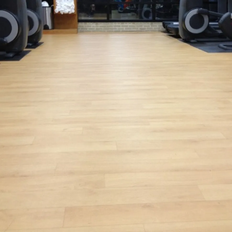 Woodflex Maple Vinyl Multi-Purpose Gym Flooring Full Roll 6.58 Ft. x 65.33 Ft.