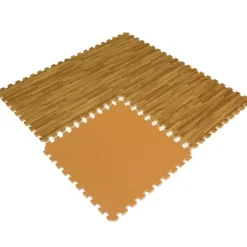 Wood Grain Reversible Interlocking Foam Tiles Trade Show 10x20 Ft. Kit