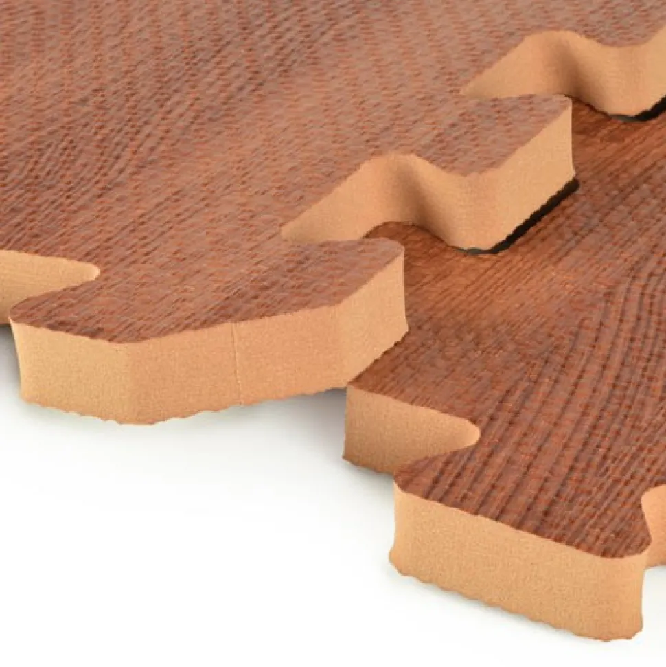 Wood Grain Reversible Interlocking Foam Tiles Trade Show 20x30 Ft. Kit