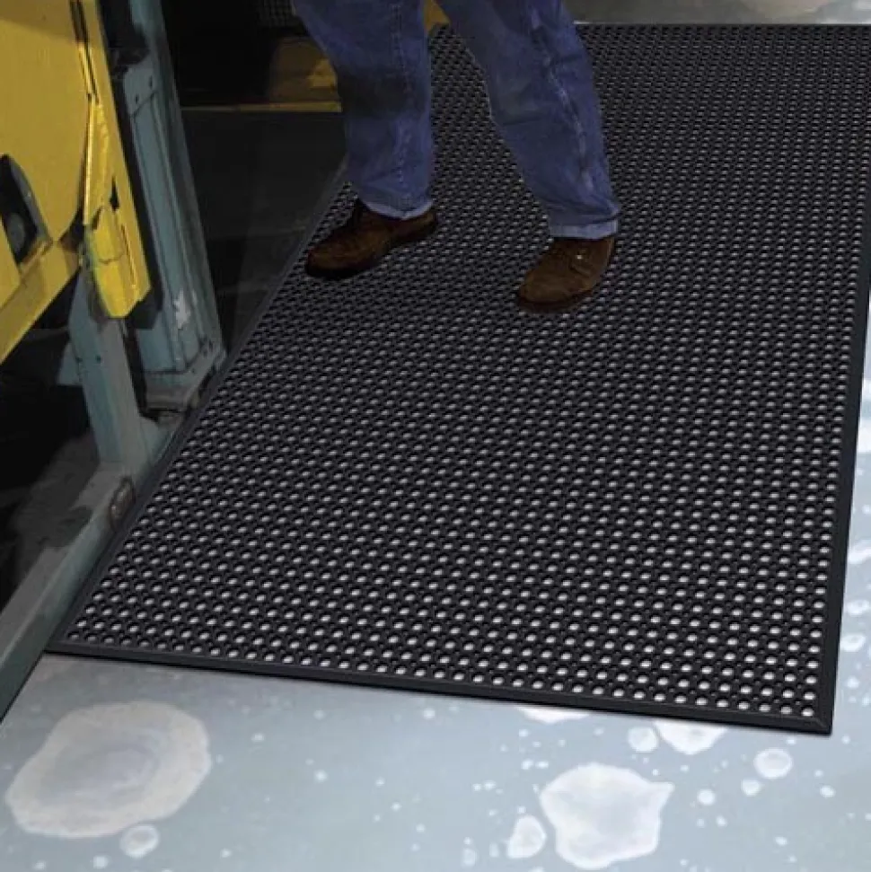 WorkStep Black Perforated Drainage Mat 3x5 Feet