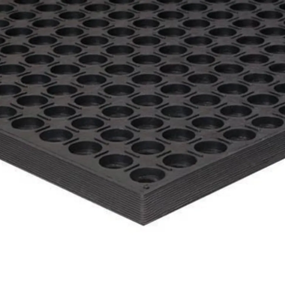 WorkStep Black Perforated Drainage Mat 3x10 Feet