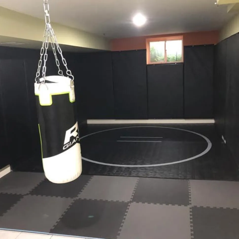 10x10 Ft Home Wrestling MMA Mat 1.25 Inch Kit